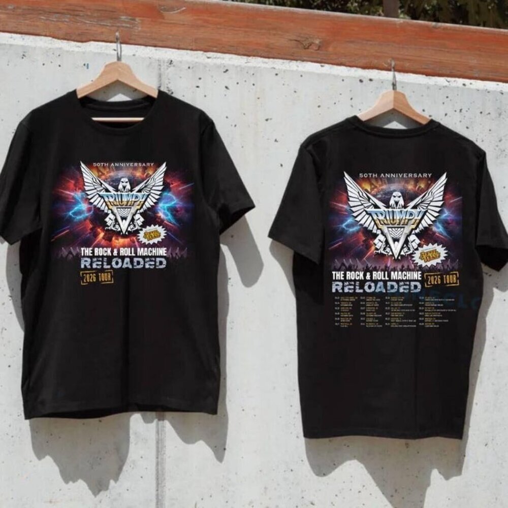 Triumph Rock Roll Machine Reloaded Shirt, Triumph 2026 Tour Unisex T Shirt .